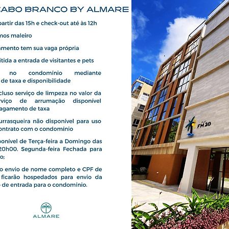 João PessoaFlat Fm20 Cabo Branco Ocean - By Almareアパートメント エクステリア 写真